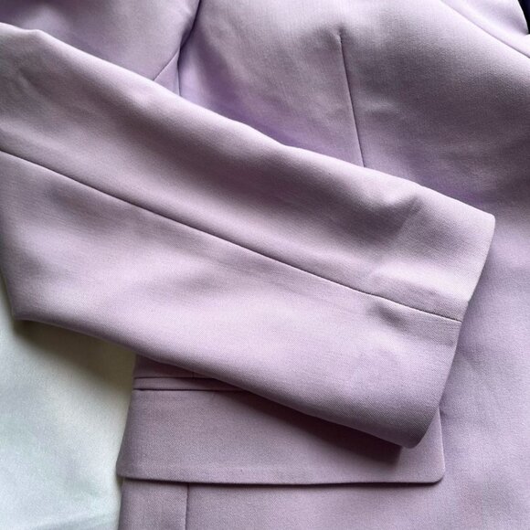 NWOT JJXX MARY SINGLE BREASTED PEAK LAPEL BLAZER IN LILAC - XS - Picture 5 of 10